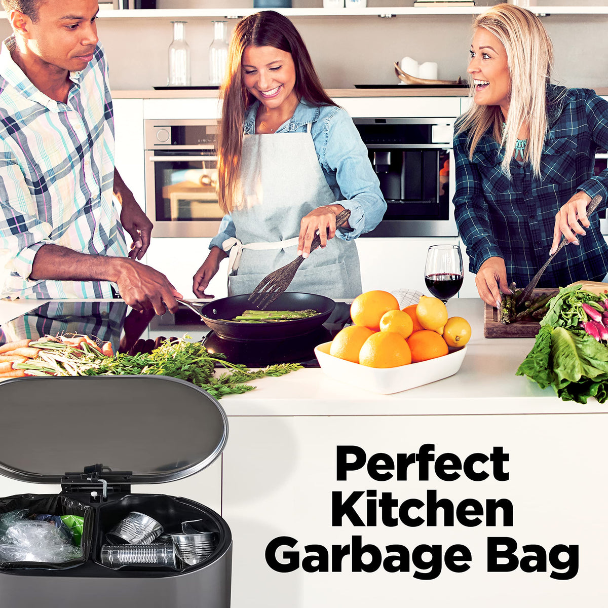 Bolsas de basura de 30-33 galones - 1.2 mil - 250/caja - Transparentes