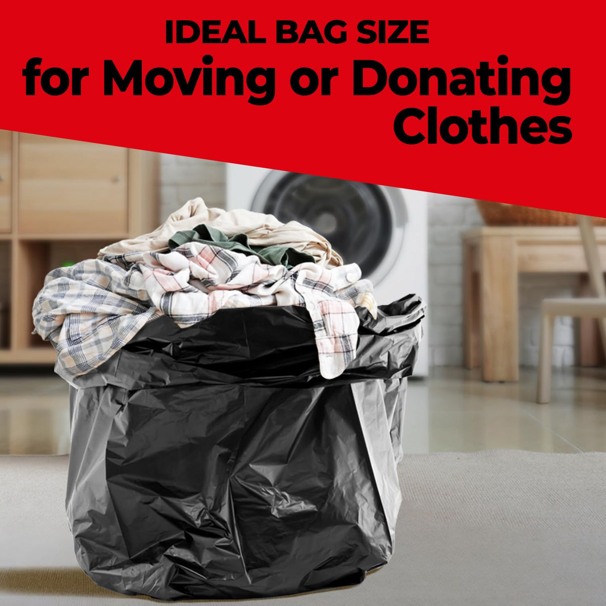 42 Gallon Contractor Bags - 2.5 Mil - 50/Case - Black - view 6