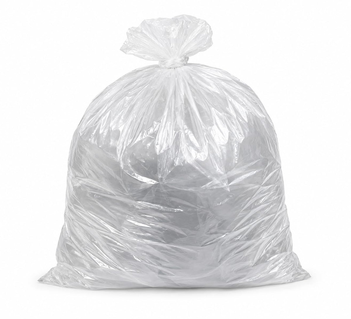 40-45 Gallon High Density Bags - 14 Micron - 250/Case - Clear