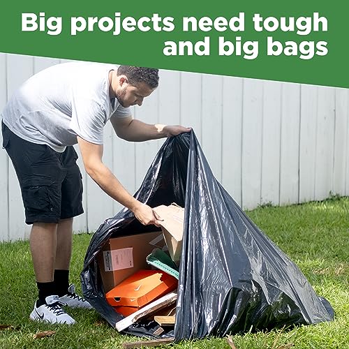 Bolsas de basura de 95-96 galones - 1.2 Mil - 25/caja - Negras
