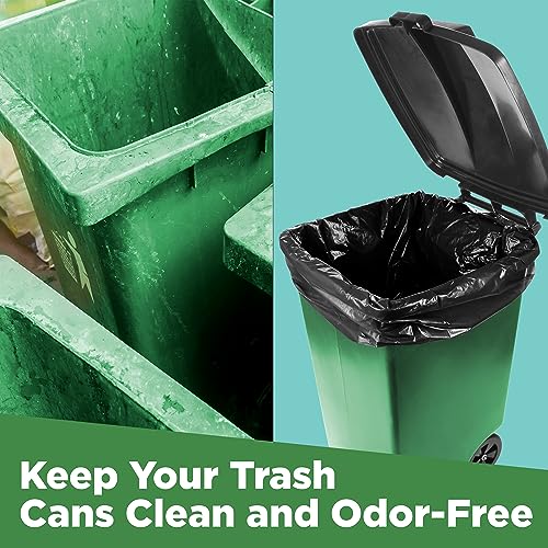 Bolsas de basura de 95-96 galones - 1.2 Mil - 25/caja - Negras