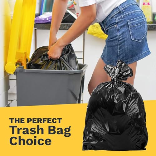 Bolsas de basura de 55-60 galones - 1.2 mil - 100/caja - Negras